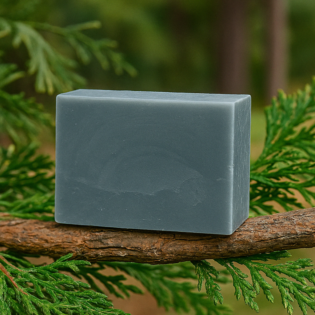 Cedar & Smoke – Natural Soap Bar for Men | Handmade Cedarwood & Charcoal