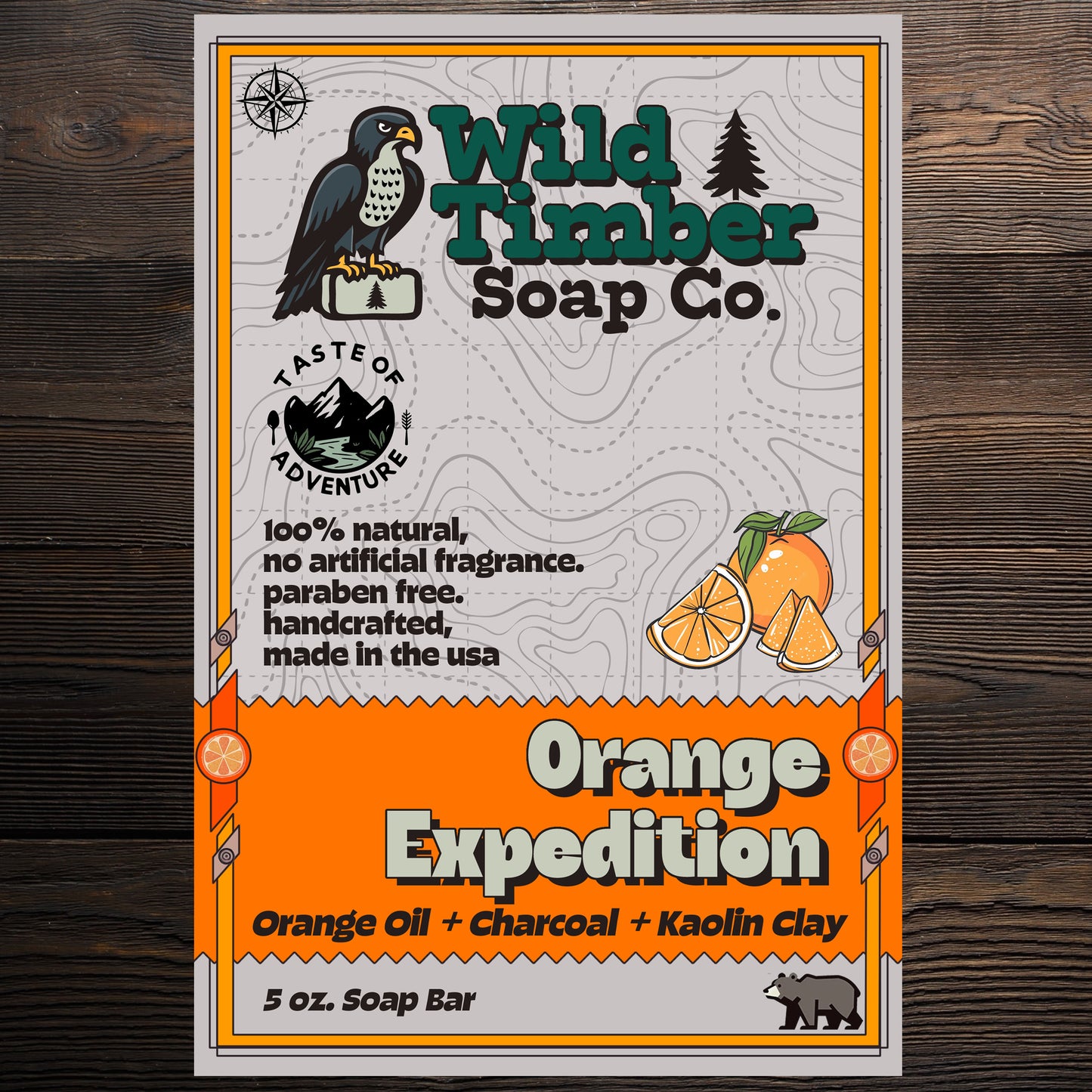 Orange Expedition – Energizing Orange Citrus Natural Soap Bar