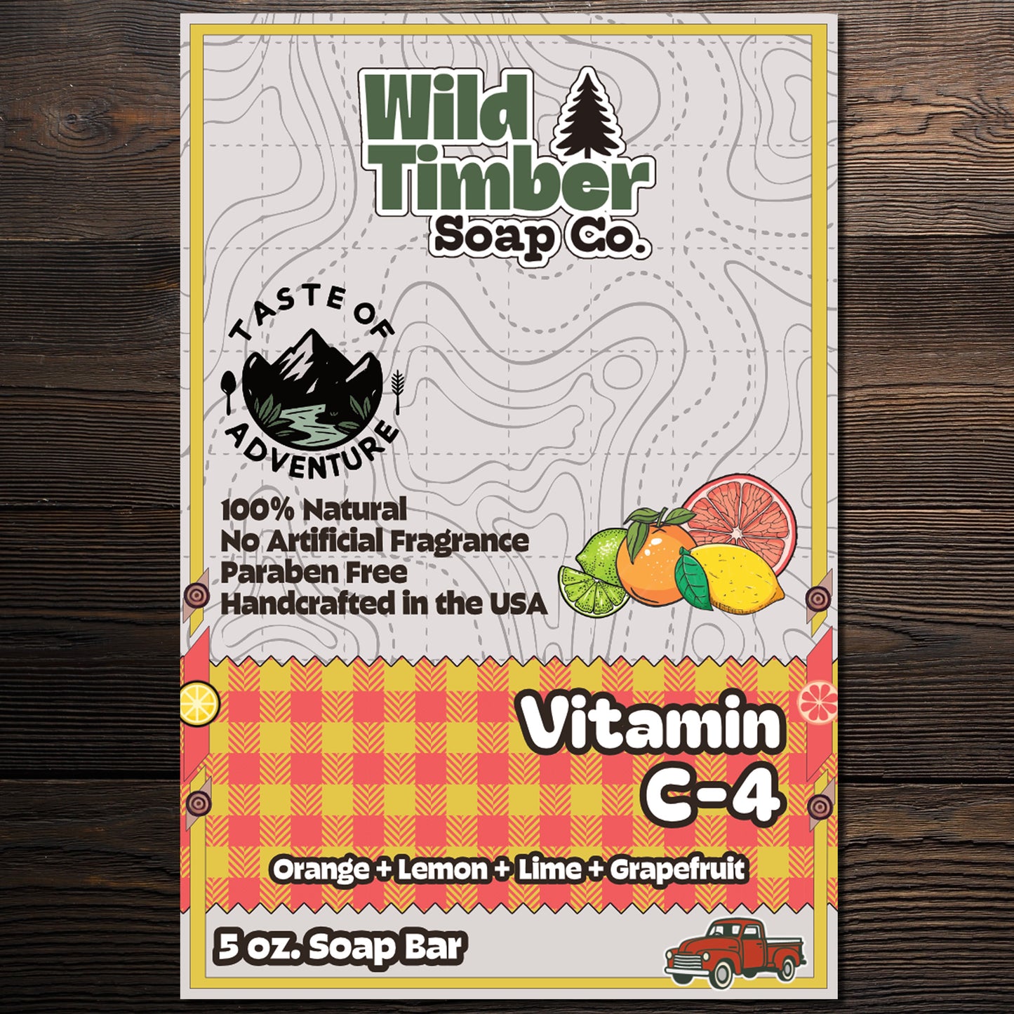 Wild Timber Vitamin C-4 natural four citrus soap bar handmade St. Louis
