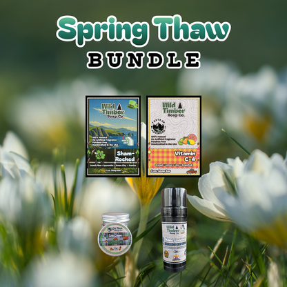 Wild Timber Spring Thaw Bundle Sham-Rocked Vitamin C-4 pine deodorant solid cologne natural handmade St. Louis
