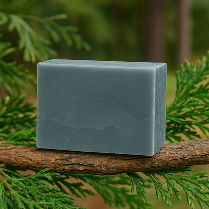 Cedar & Smoke – Natural Soap Bar for Men | Handmade Cedarwood & Charcoal