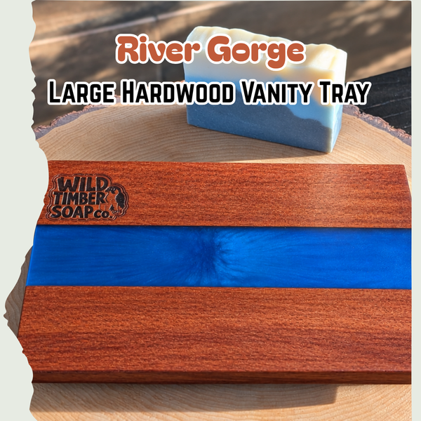River Gorge Large Hardwood Vanity Tray