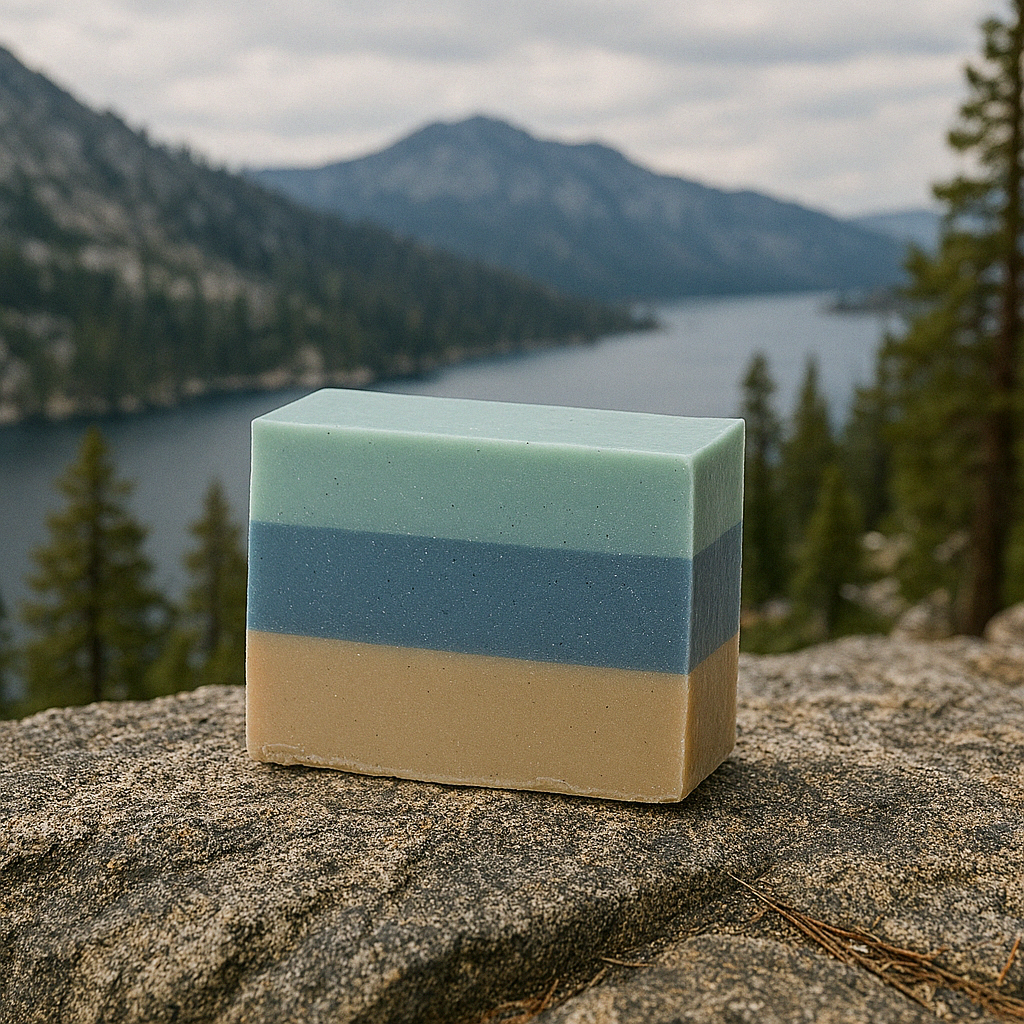 Rubicon Ridge – 3-Layer Pine Tar, Charcoal & Kaolin Clay Soap Bar for Rugged Terrain