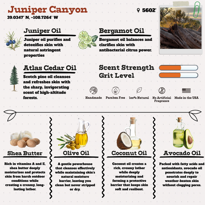Juniper Canyon - Bold Canyon in a Natural Soap Bar