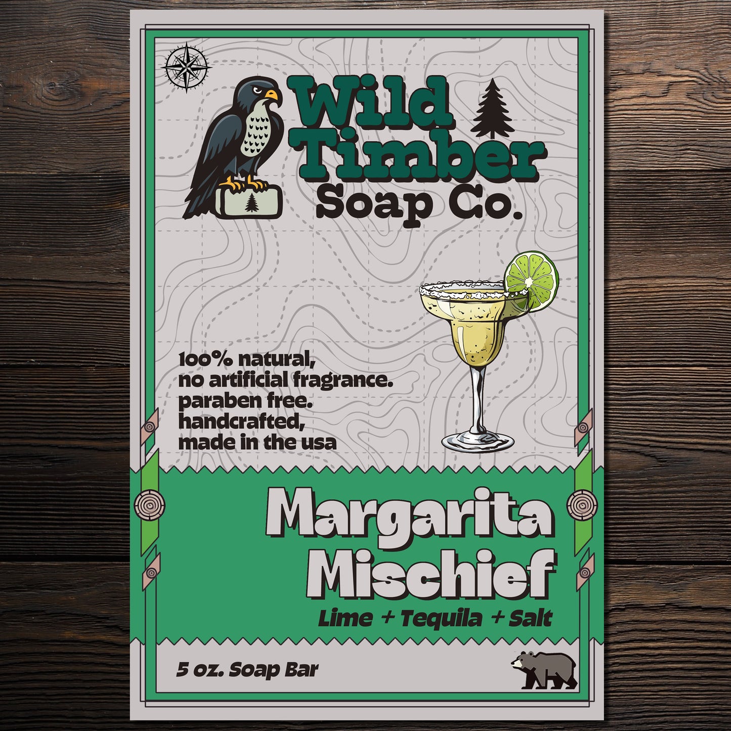 Margarita Mischief – Lime, Salt & Tequila Inspired Soap Bar with a Wild Side