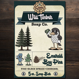 Wild Timber Emerald Bay Pine natural pine black spruce soap bar handmade St. Louis