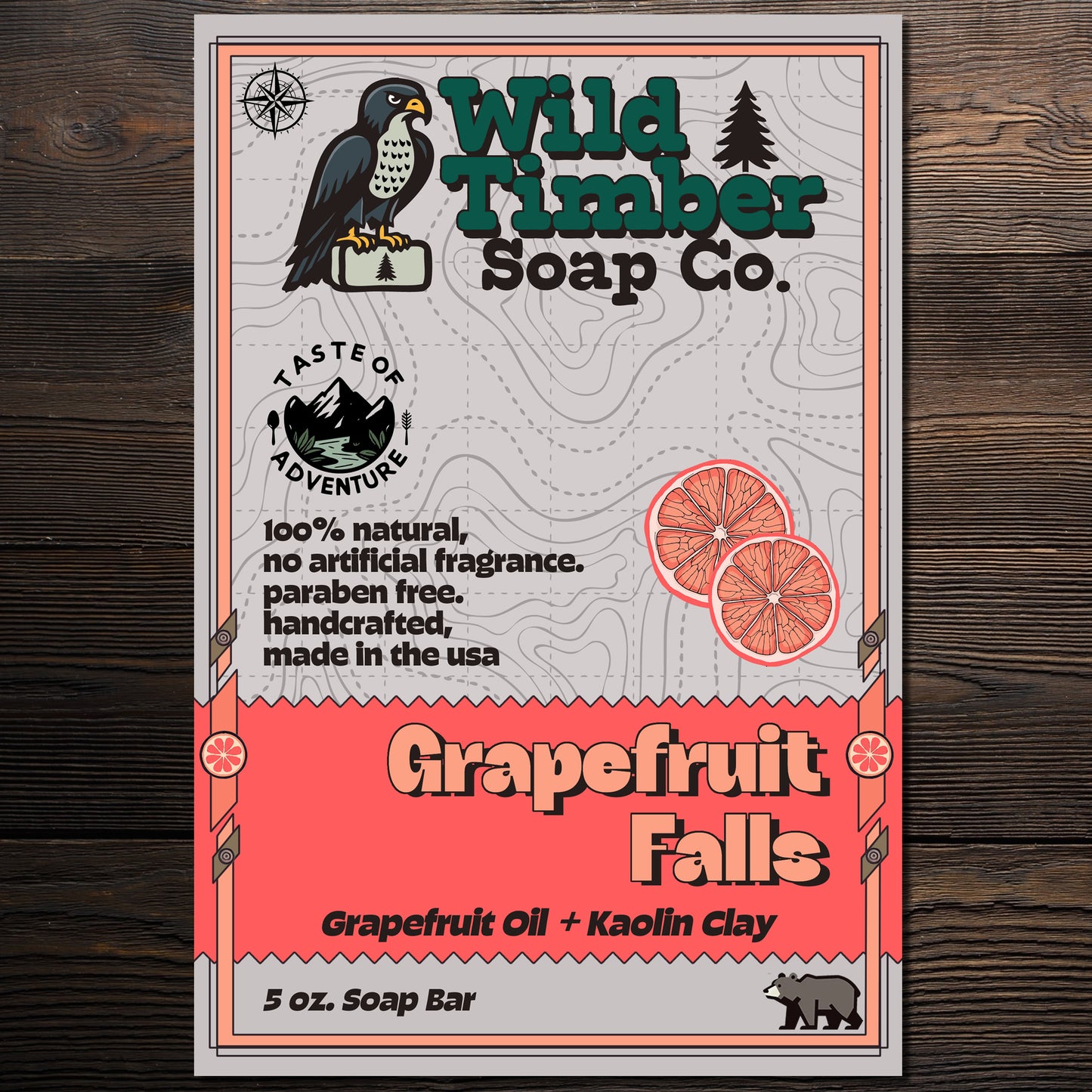 Grapefruit Falls – Bold, Invigorating Grapefruit Citrus Natural Soap Bar