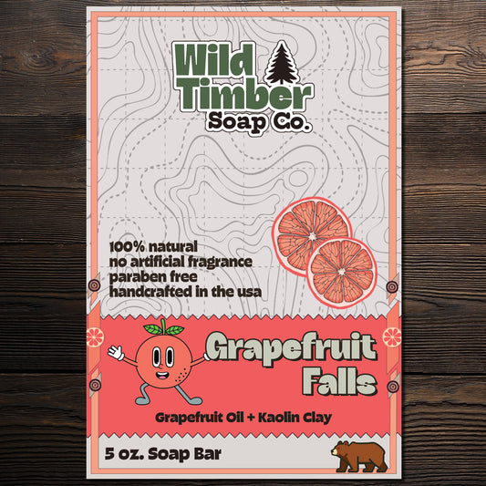 Grapefruit Falls – Bold, Invigorating Grapefruit Citrus Natural Soap Bar
