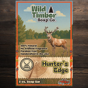 Wild Timber Hunter's Edge unscented natural hunting soap bar kaolin clay handmade St. Louis