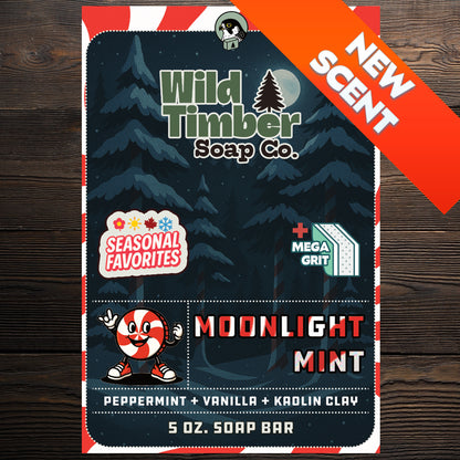 Moonlight Mint - Natural Soap Bar – Cooling, Creamy Peppermint Cleanse for Energized Skin