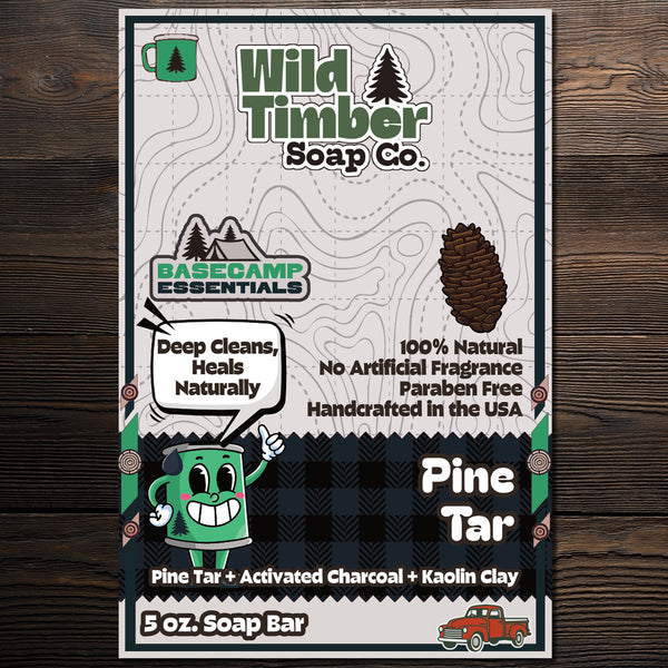 Wild Timber Pine Tar natural pine tar soap bar handmade St. Louis