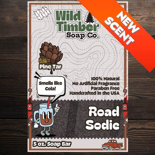 Road Sodie - Cola-Scented Pine Tar Natural Soap Bar