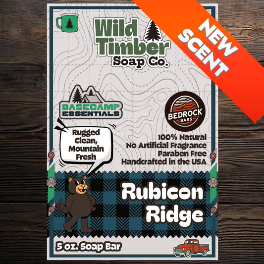 Rubicon Ridge – 3-Layer Pine Tar, Charcoal & Kaolin Clay Soap Bar for Rugged Terrain