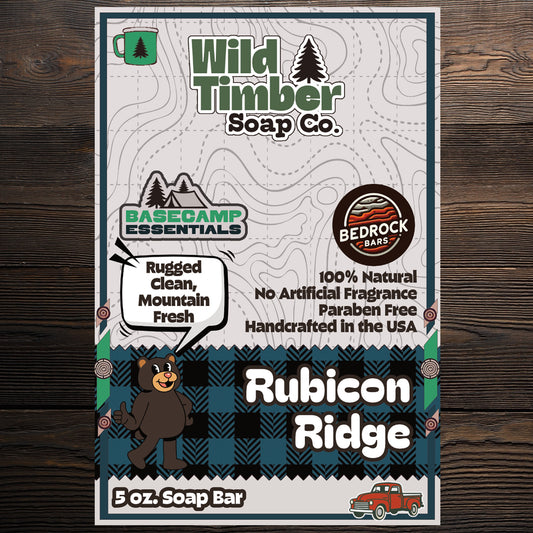 Wild Timber Rubicon Ridge three layer pine tar charcoal clay soap bar handmade St. Louis