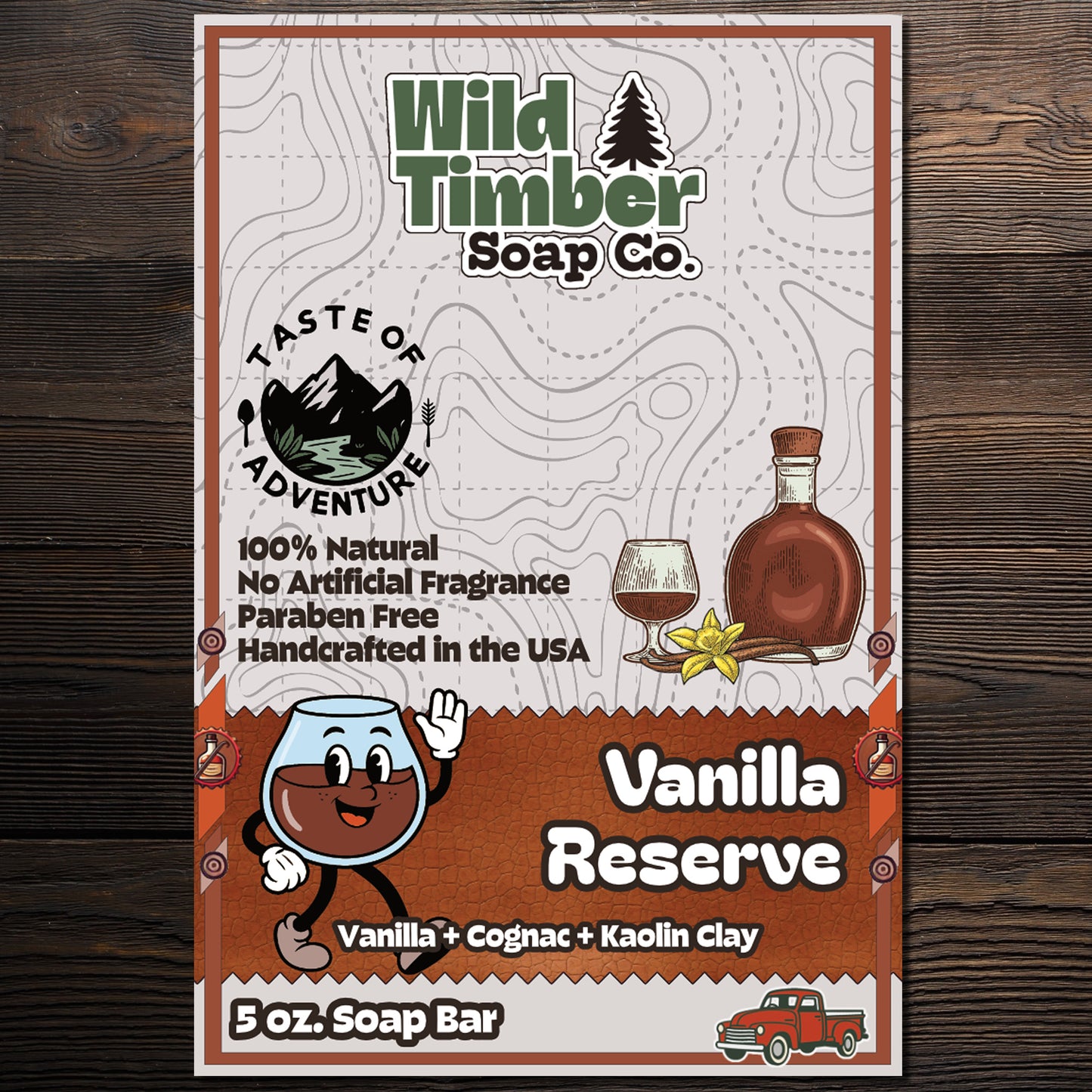 Vanilla Reserve – Warm Vanilla & Smoky Cognac Natural Soap Bar