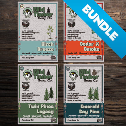 Woodland Trails Bundle - Pine, Canadian Birch and Cedar Natural Soap Bundle