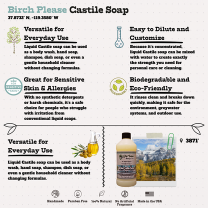 Birch Please - Liquid Natural Castile Soap