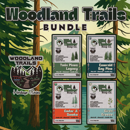 Woodland Trails Bundle - Pine, Canadian Birch and Cedar Natural Soap Bundle