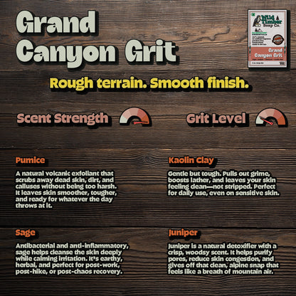 Grand Canyon Grit - Exfoliating Sage and Juniper Natural Soap Bar