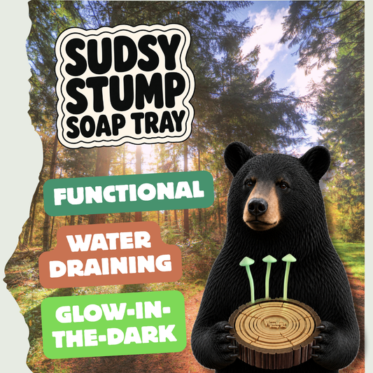 Sudsy Stump Soap Tray
